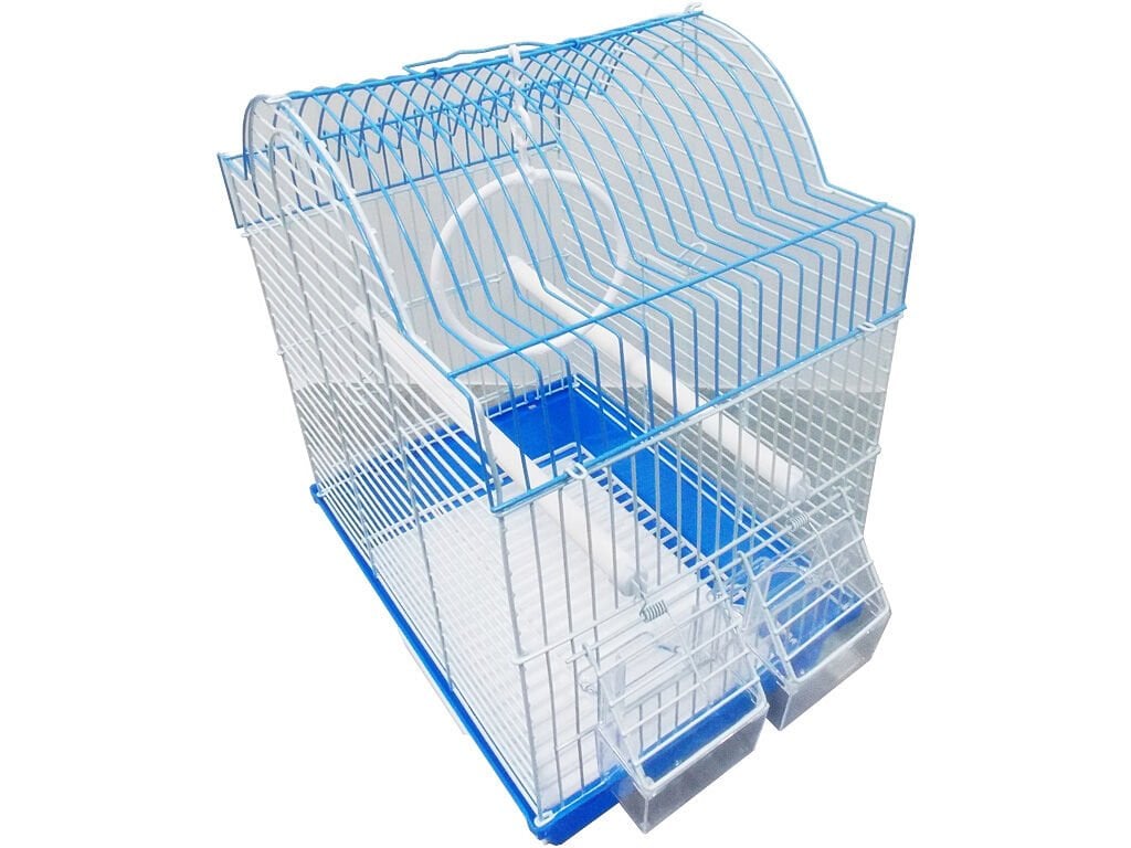 Dayang Çift Renkli Çift Kapılı Kubbeli Muhabbet Kuşu Kafesi