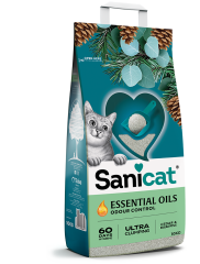 Sanicat Essential Oils Sedir Ve Okaliptus Kokulu Kedi Kumu 10 Kg