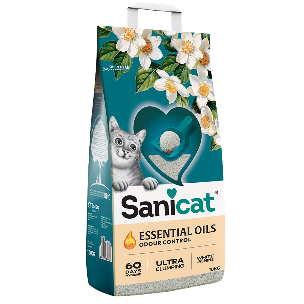 Sanicat Essential Oils Yasemin Kokulu Kedi Kumu 10 Kg