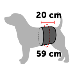 Karlie Erkek Köpek İdrar ve Eşleşme Koruma Bandı Medium