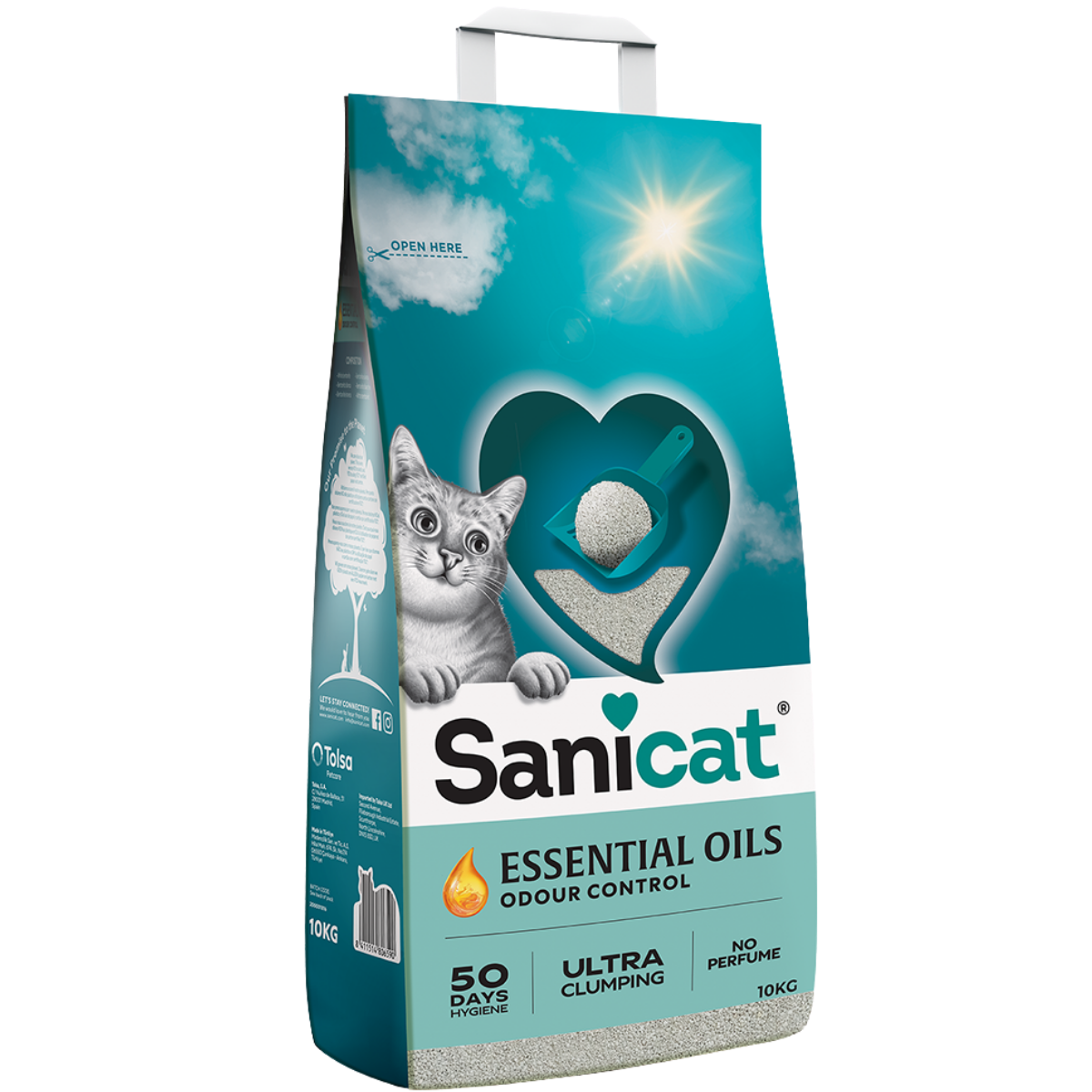Sanicat Essential Oils Kokusuz Kedi Kumu 10 Kg