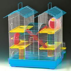 Yongli M027 Hamster Kafesi Dik Çatılı 45.5 x 28.5 x 45 cm