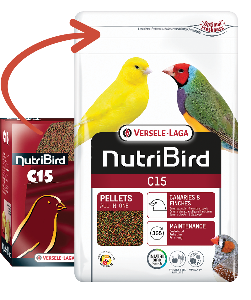 Versele Laga Nutribird C15 Kanarya Finch Pelet Yem 3 Kg