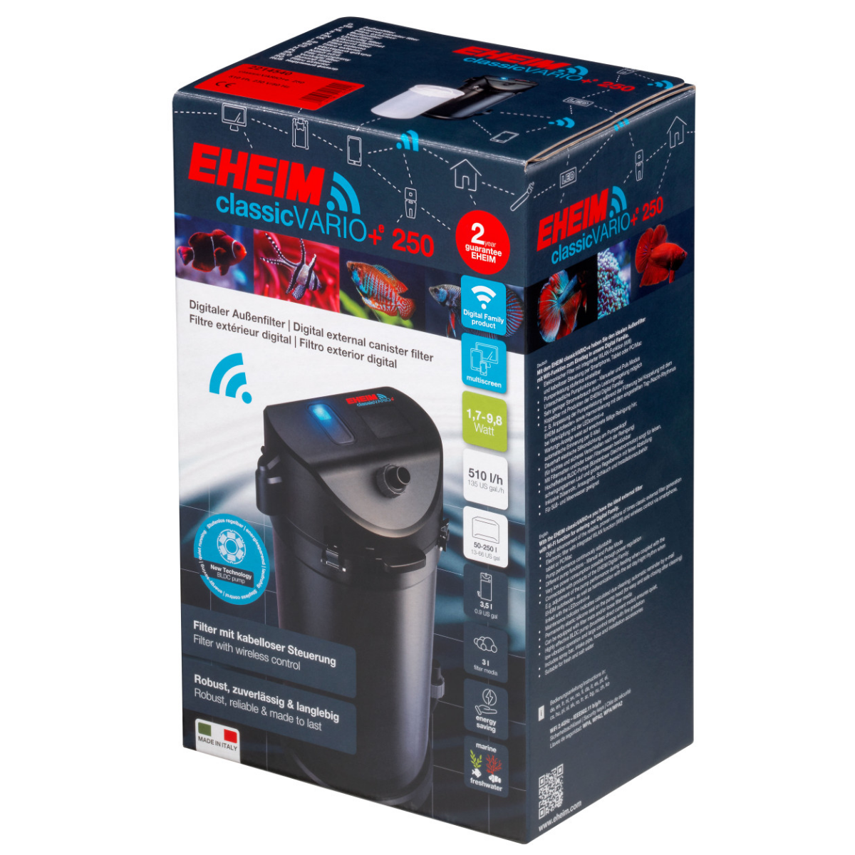 EHEIM Classic VARIO+e 250 Dış Filtre