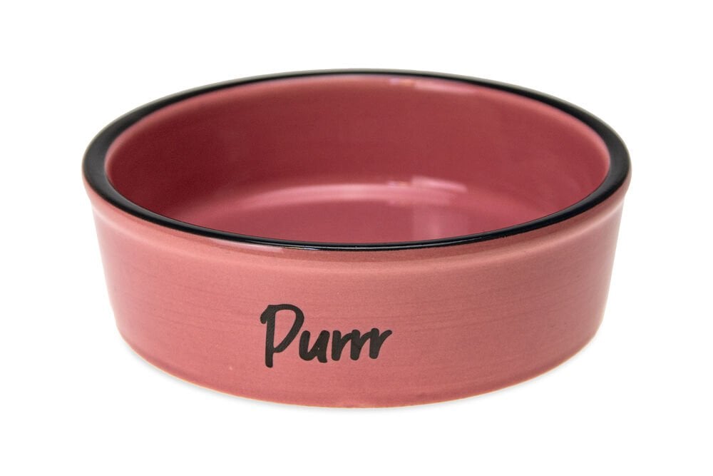 Karlie Pembe Seramik Kedi Mama Kasesi 200 ml