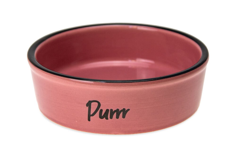 Karlie Pembe Seramik Kedi Mama Kasesi 200 ml