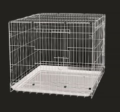 Dayang Katlanan Köpek Kafesi Beyaz 93 x 56.5 x 63.5 cm