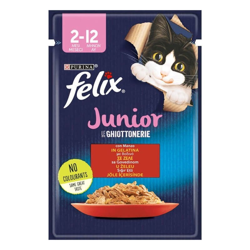 Purina Felix Junior Sığır Etli Yavru Kedi Yaş Maması 85 gr