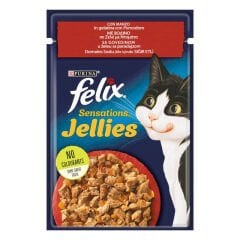 Purina Felix Domates Soslu Sığır Etli Kedi Yaş Maması 85 gr