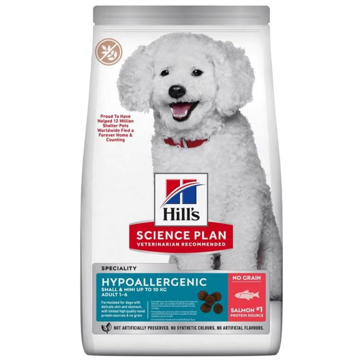 Hill's Science Plan Hypoallergenic Somonlu Mini Irk Tahılsız Yetişkin Köpek Maması  1,5 kg