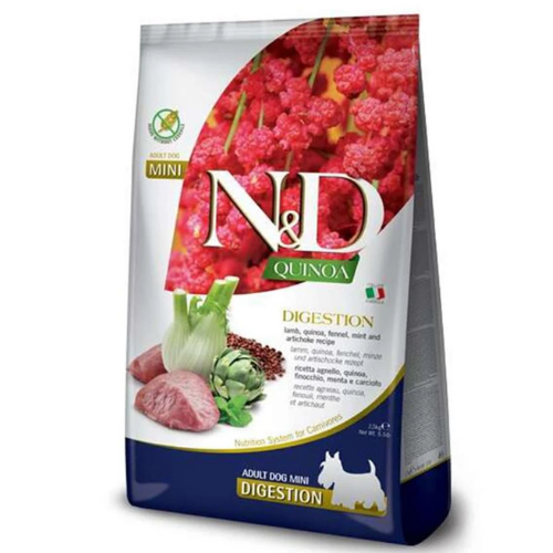 N&D Quinoa Mini Adult  Kuzu Etli Tahılsız Köpek Maması 2,5 Kg