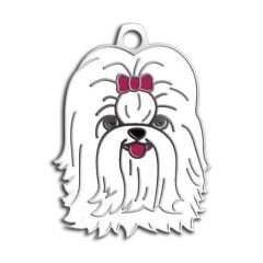 Dalis Pet Tag - Shih-Tzu Köpek Künyesi (Beyaz)