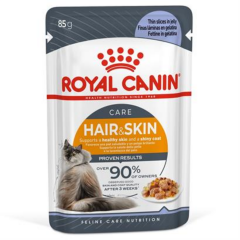 Royal Canin Hair Skin Jelly Kedi Yaş Mama 85 Gr