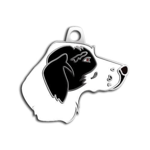 Dalis Pet Tag - Pointer Köpek Künyesi Siyah Beyaz