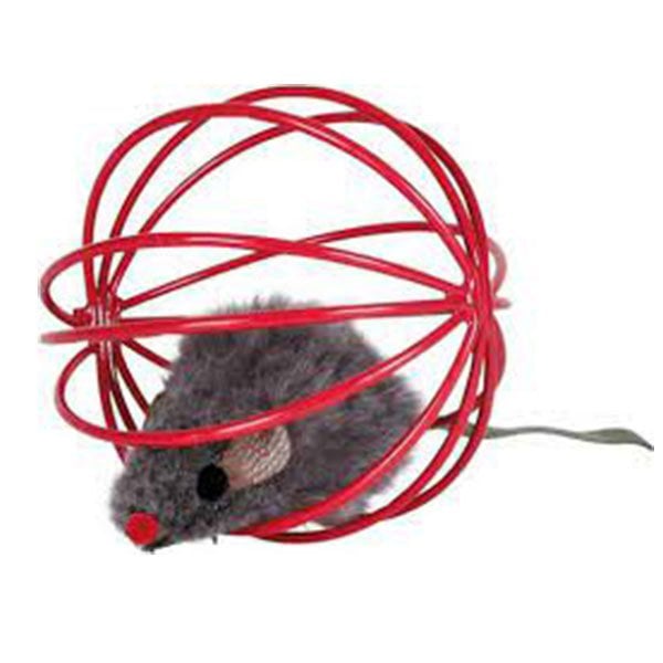 Eastland Kedi Oyuncağı Fareli Telli Top 6 Cm 24 Adet