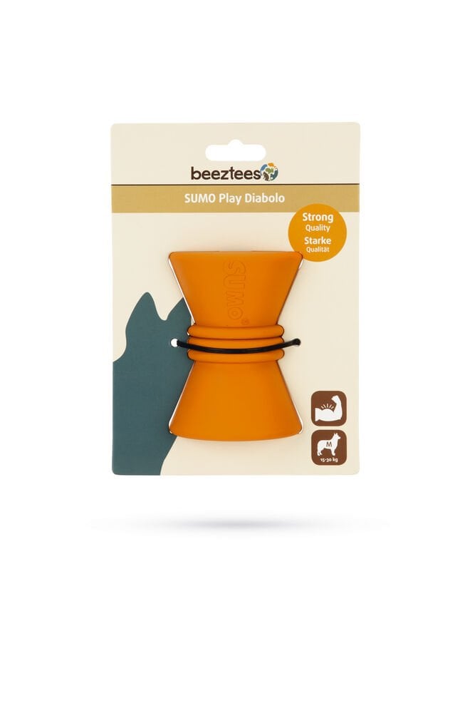 Beeztees Sumo Play Diabolo Dayanıklı Köpek Oyuncağı Orange 10 cm
