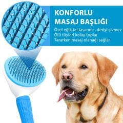 Cleanpet's Kedi Köpek Tüy İttirmeli Tarak