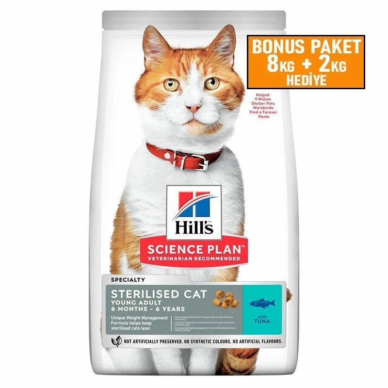 Hills Ton Balıklı Kısırlaştırılmış Kedi Maması 8 + 2 Kg