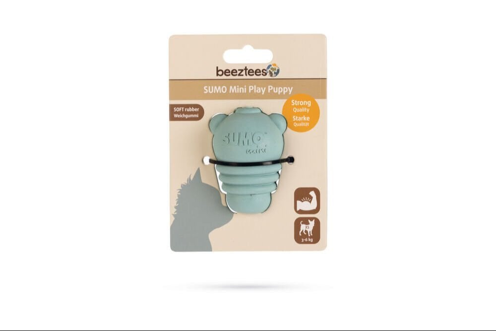 Beeztees Sumo Mini Play Dog Toy Rubber Green Dayanıklı Köpek Oyuncağı
