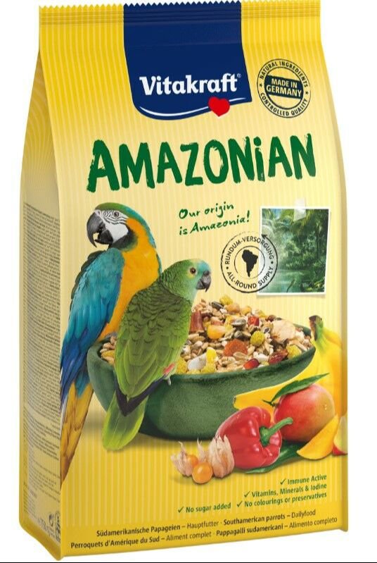 Vitakraft Amazon ve Afrika Papağan Yemi 750 gr