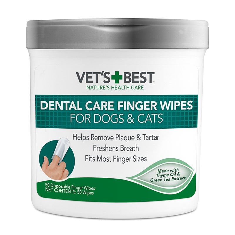 VET'S BEST Köpek Diş Temizleme Parmak Pedi 50 li