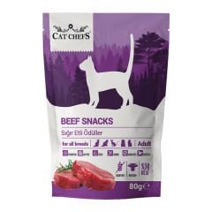 Cat Chefs Beef Snacks 80 gr Sığır - Etli Kedi Ödülü