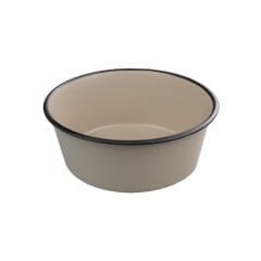 Oripet Kahverengi Çelik Mama Kabı İçi Yazılı 1/2 PT 12 cm