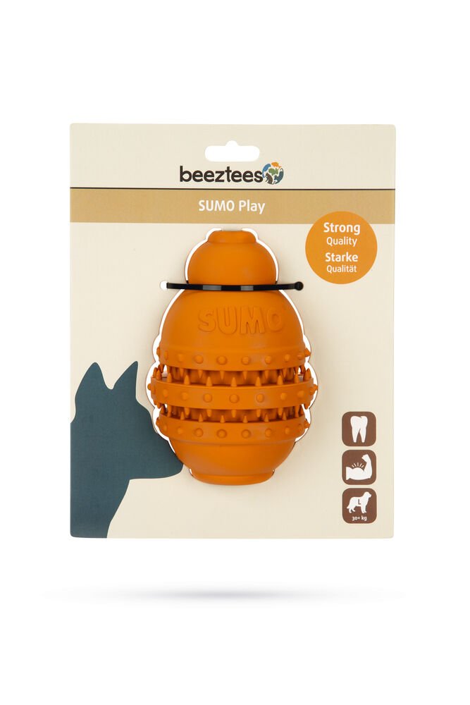 Beeztees Sumo Play Dental Dog Toy Orange L 10 x 10 x 15 cm