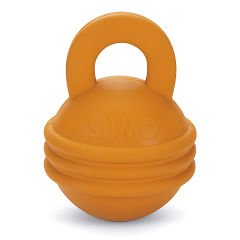 Beeztees Sumo Kettlebell Dog Toy Rubber Orange 16 x 12 x 12 cm