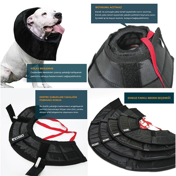 Petsuit Kedi ve Köpek Operasyon Yakalığı 20 cm