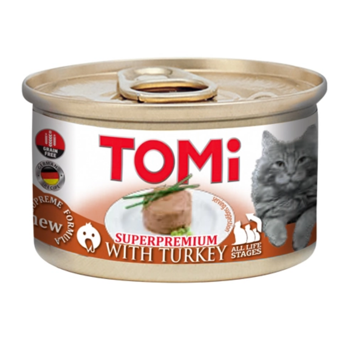 TOMi Kedi Konservesi 85 Gr Hindili