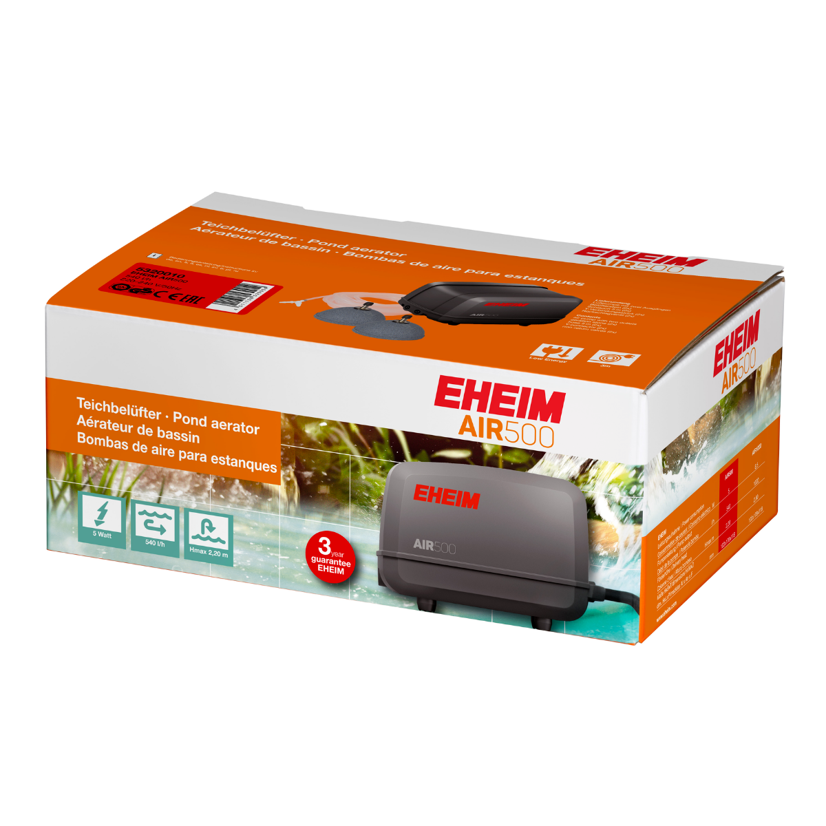 Eheim Pond Air 500 Süs Havuzu Hava Motoru Saatte 540 L