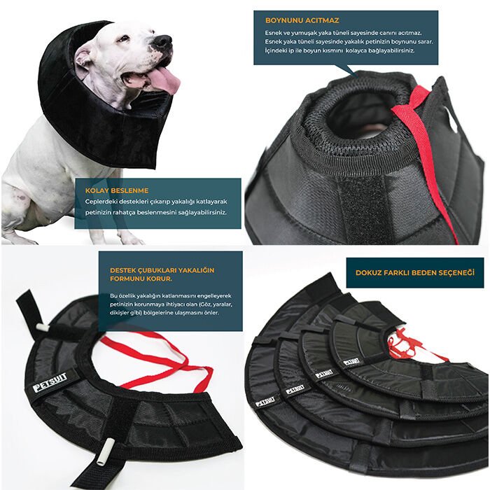 Petsuit Kedi ve Köpek Operasyon Yakalığı 35 cm