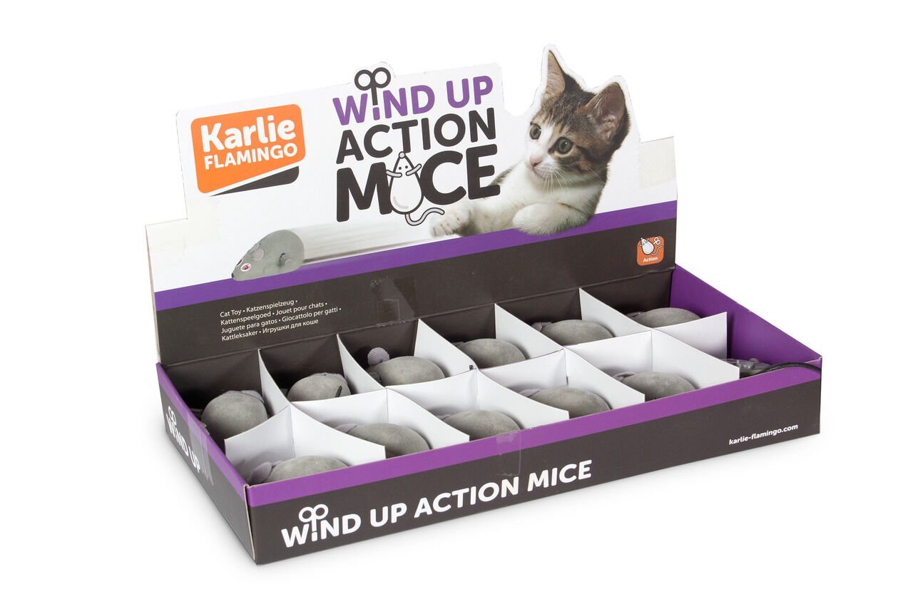 Karlie Kurmalı Fare 5 cm 12 lİ