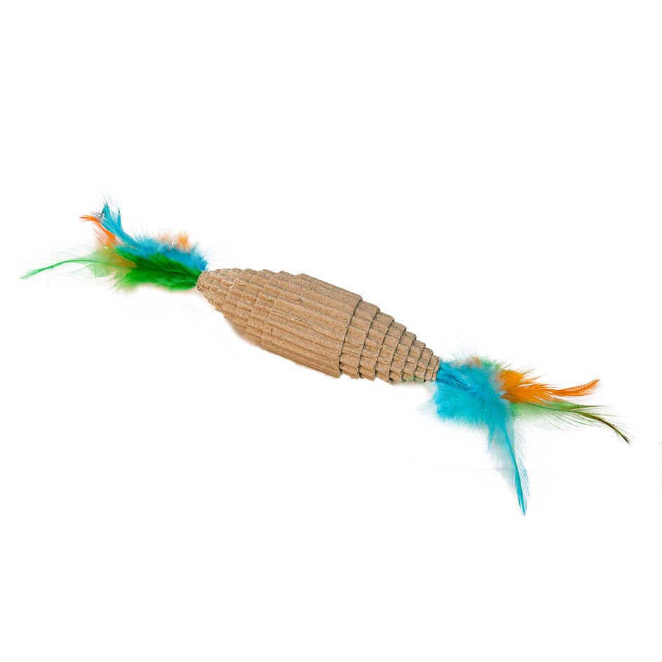 Eastland Karton Tüylü Kedi Oyuncağı 10 x 3 cm