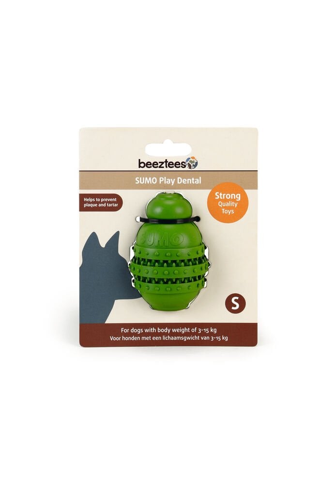 Beeztees Sumo Play Dental Dog Toys Rubber Green S Köpek Oyuncağı