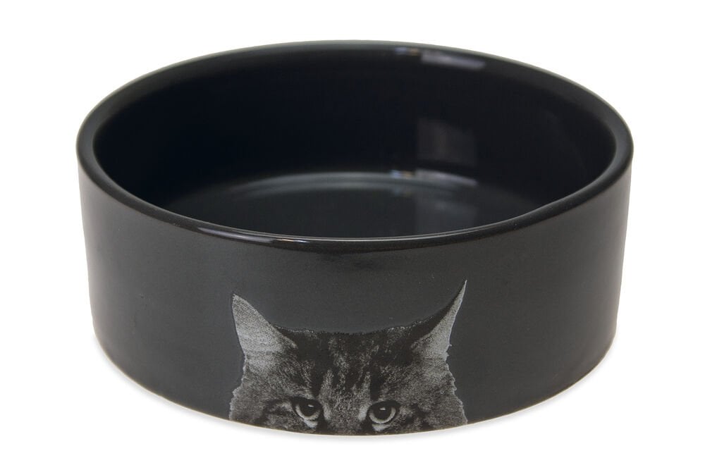 Karlie Antrasit Seramik Kedi Mama Kabı 250 ml