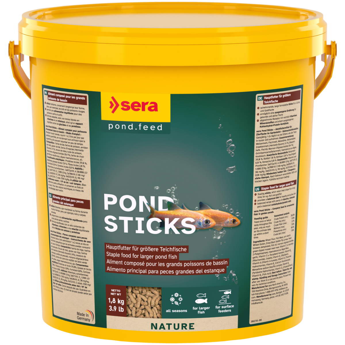 Sera Pond Sticks 10 Litre 1800 gr