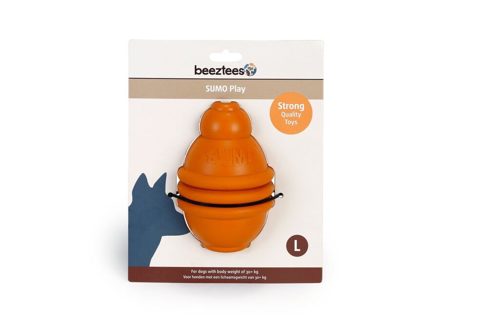 Beeztees Sumo Play Dayanıklı Dental Köpek Ödül Oyuncağı L Turuncu
