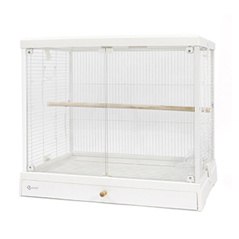 Dayang Üstten Açılır Cam Kafes 62  x 42 x 55 cm Beyaz