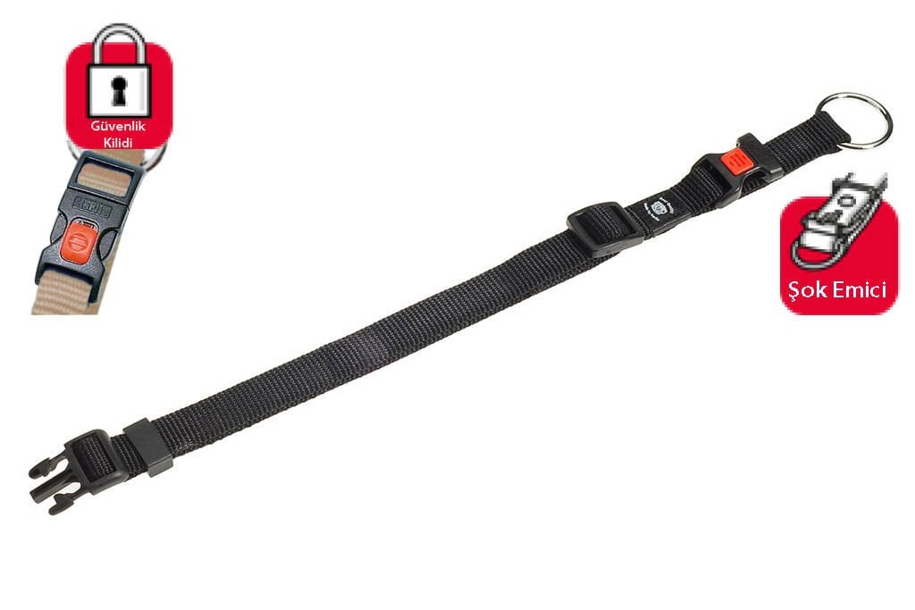Karlie Siyah Kilitli Boyun Tasması S 30-45 Cm
