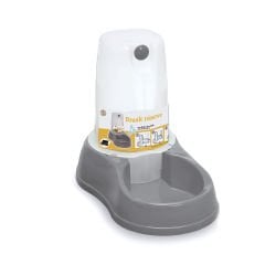 Stefanplast Kedi ve Köpek Rezerv Hazneli Su Kabı 1,5 Litre Gri