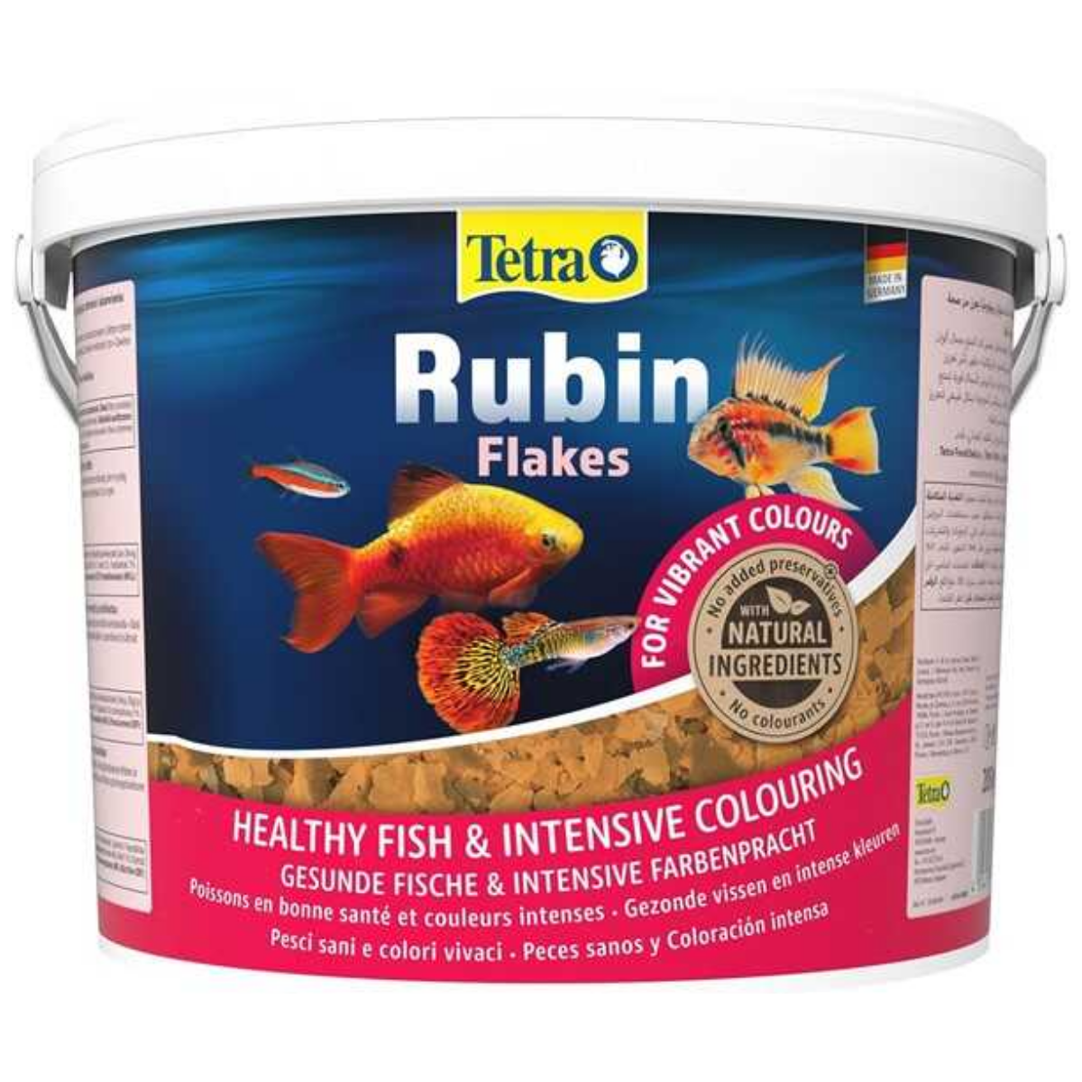 Tetra Rubin Flakes Renk Arttırıcı Pul Balık Yemi 10 L 2050 Gr