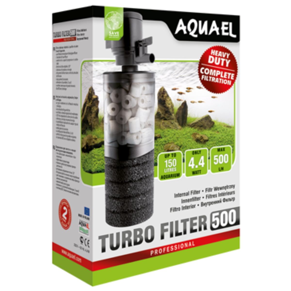 Aquael Turbo Filter 500 İç Filtre 500 L/Saat