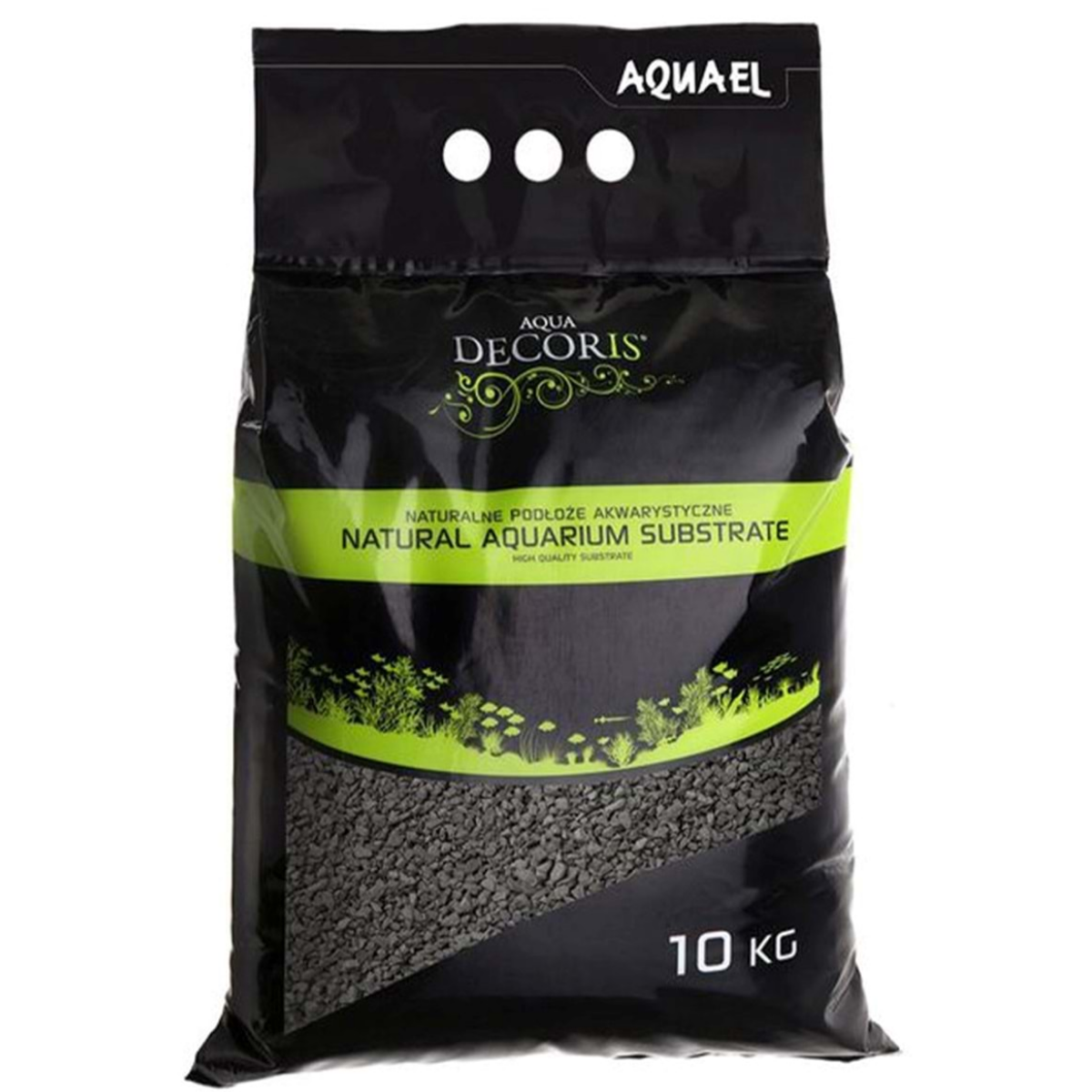 Aquael Basalt Gravel Doğal Siyah Bazalt Akvaryum Kumu 2-4 mm 10 Kg