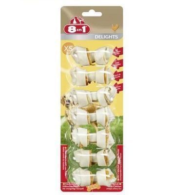 8 In 1 Delights Bones Tavuklu Ağız Bakım Kemiği XS Boy 7'Li 84 Gr