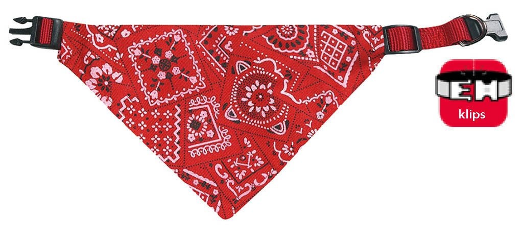 Karlie Bandanalı Tasma 25-40 cm Kırmızı