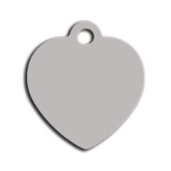 Dalis Pet Tag - Küçük Kalp Kedi Ve Köpek Künyesi Gri