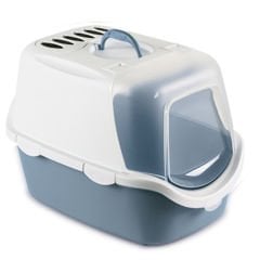 Stefanplast Cathy Easy Clean Kapalı Kedi Tuvaleti Mavi