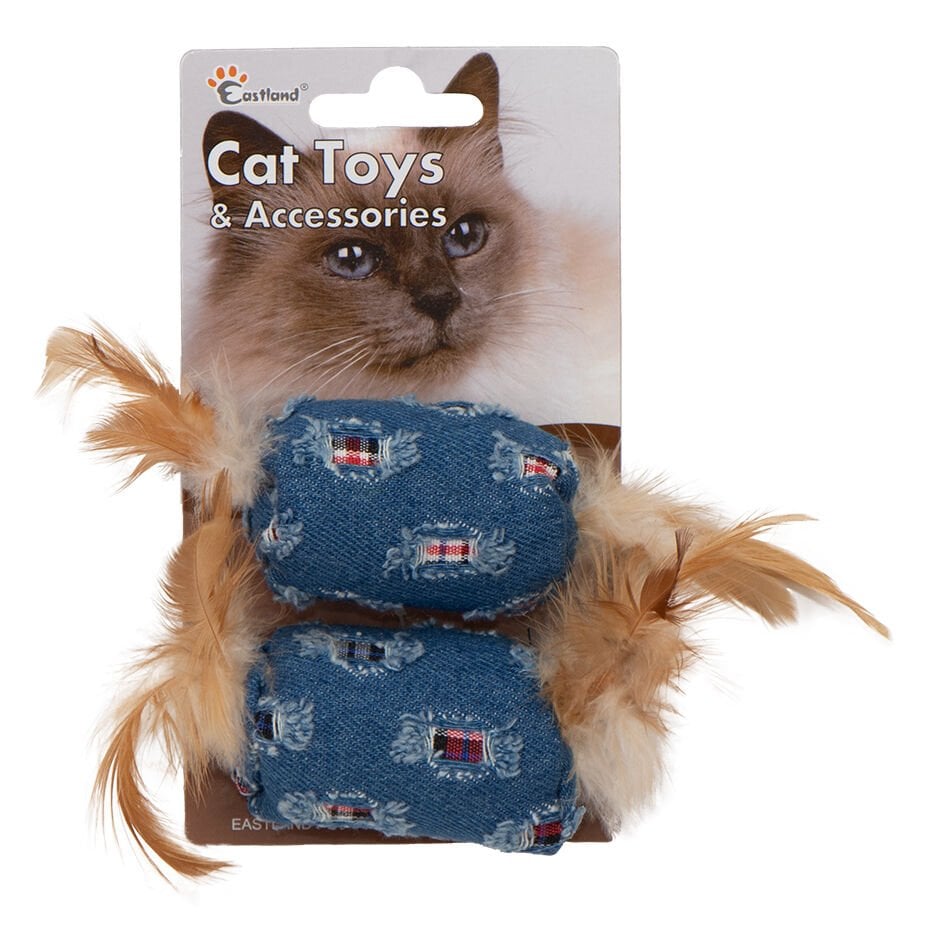 Eastland Öten Catnipli Tüylü Peluş Kedi Oyuncağı 6 cm Kedi Oyuncağı